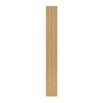 I-Wood Basic 3-lamel akustikpanel, klar olieret, beige filt og lys kerne, egefiner, 16 x 300 mm 
