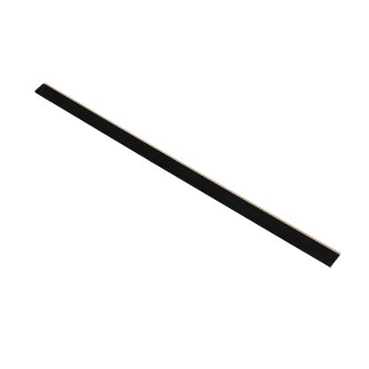 I-Wood afslutningsliste til 3-lamel akustikpanel, sortmalet, beige filt og sort kerne, egefiner, 17 x 92 mm