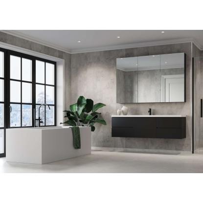 Fibo Cement vådrumspanel, 10 x 600 x 2400 mm, lentini grey stone