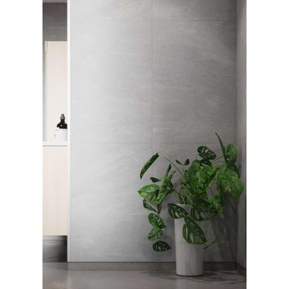 Fibo Stone vådrumspanel med 60 x 80 cm fliselook, 10 x 600 x 2400 mm, grey slate extra matt