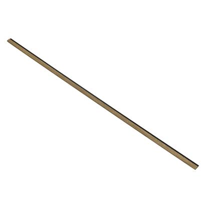 I-Wood afslutningsliste til akustikpanel, mørkebrun olieret, sort filt og sort kerne, egefiner, 17 x 42 mm