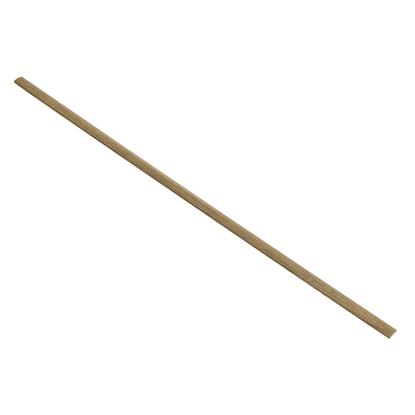 I-Wood afslutningsliste til akustikpanel, mørkebrun olieret, brun filt og lys kerne, egefiner, 16 x 42 x 2780 mm