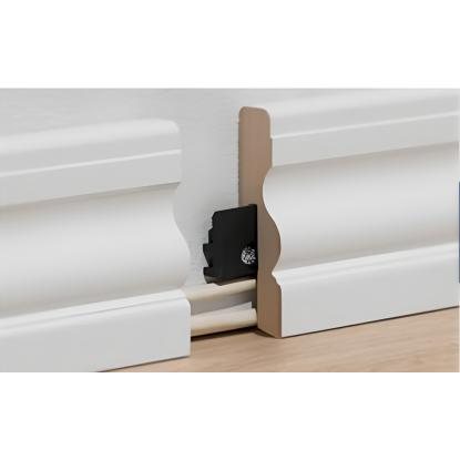 Swedoor almue fodliste med ledningsskjul, hvid omviklet, 19 x 92 x 3600 mm