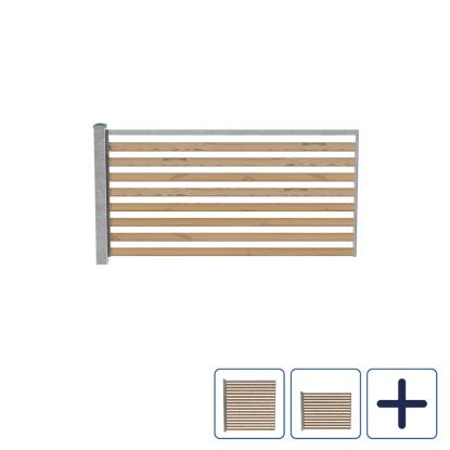 Wimex Trend Classic hegnsfag med Rombe S50 og stolpe, termofyr