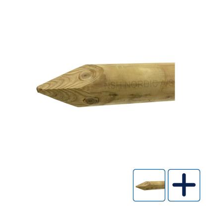 NSH trykimprægneret pæl, NTR-A, Ø6 cm - 1 stk.