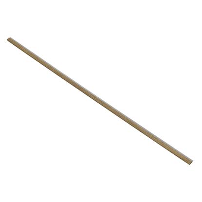 I-Wood afslutningsliste til akustikpanel, mørkebrun olieret, grå filt og sort kerne, egefiner, 17 x 42 mm