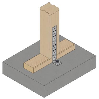 SIMA vinkelbeslag V27, pregalvaniseret, 290 x 50 x 2,0 x 40 mm