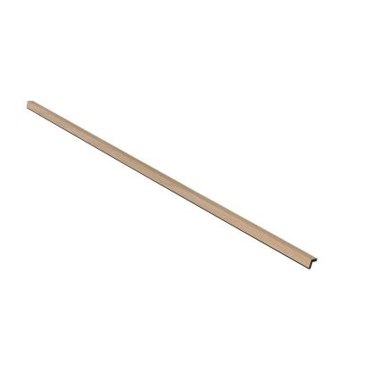 I-Wood UniPanel udvendigt hjørne, hvid olieret, sort kerne, egefiner, 17 x 55 x 2780 mm
