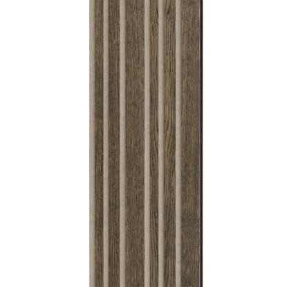 I-Wood Basic Mixed akustikpanel, sort olieret, beige filt og sort kerne, egefiner, 17 x 300 mm 