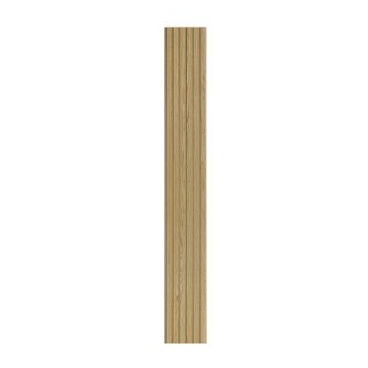 I-Wood Basic Original akustikpanel, klar olieret, brun filt og lys kerne, egefiner, 16 x 300 mm 