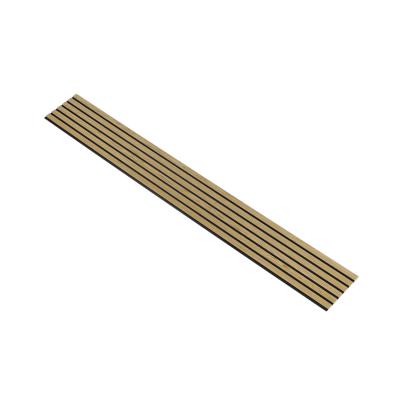 I-Wood Basic Original akustikpanel, klar olieret, sort filt og lys kerne, egefiner, 16 x 300 mm 