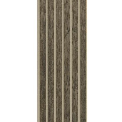 I-Wood Medio+ Original akustikpanel, sort olieret, beige filt og lys kerne, egefiner, 16 x 300 mm