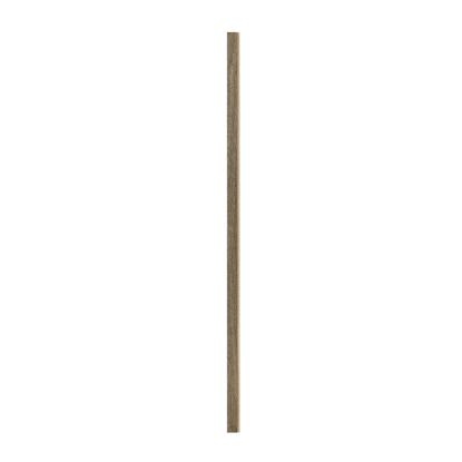 I-Wood afslutningsliste til 4-lamel akustikpanel, sort olieret, beige filt og sort kerne, egefiner, 17 x 67 mm