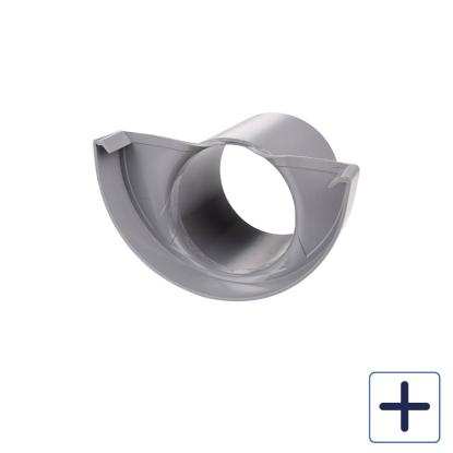 Plastmo endebund med tud, PVC, grå
