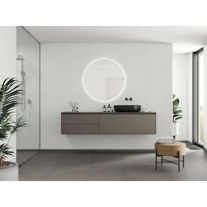 Fibo Stone vådrumspanel med 60 x 60 cm fliselook, 10 x 600 x 2400 mm, moonstone microdots