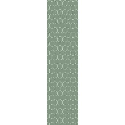 Fibo Colour vådrumspanel med hexagon fliselook, 10 x 600 x 2400 mm, olivegreen extra matt