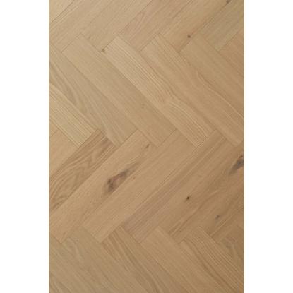 Moland Super Eg Herringbone Design Brisbane Natural Oak plankegulv, højre stav, matlak