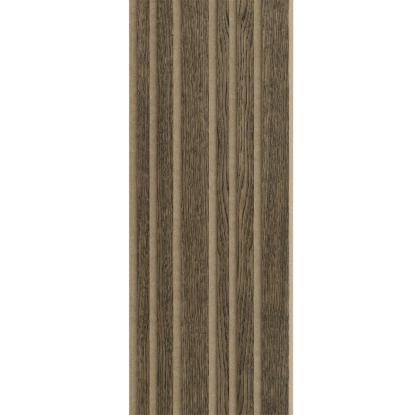 I-Wood Basic Mixed akustikpanel, sort olieret, brun filt og lys kerne, egefiner, 16 x 300 mm 