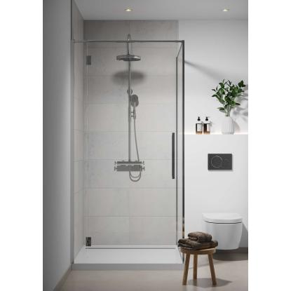 Fibo 3D vådrumspanel med 60 x 30 cm fliselook, 10 x 600 x 2400 mm, gris grande 