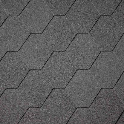 IKO shingel superglass HEX, sort - 3 m²