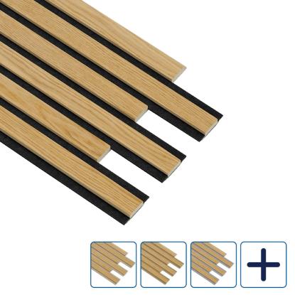 I-Wood Pro+ I-Lock Original akustikpanel, klar olieret, lys kerne, egefiner, 16 x 300 x 2400 mm