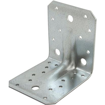 SIMA vinkelbeslag V4 med rib, pregalvaniseret, 105 x 105 x 3,0 x 90 mm