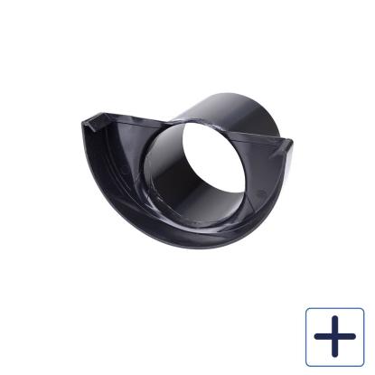 Plastmo endebund med tud, PVC, sort