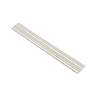 I-Wood Medio+ Mixed akustikpanel, hvidmalet, beige filt og lys kerne, folie, 16 x 300 mm
