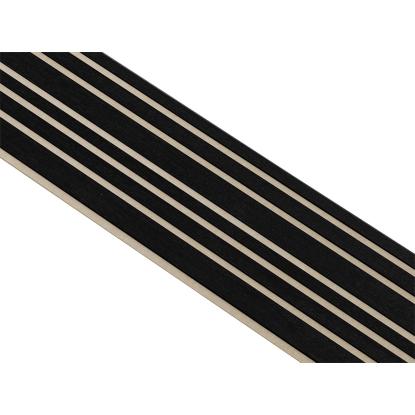 I-Wood Medio+ Mixed akustikpanel, sortmalet, beige filt og sort kerne, egefiner, 17 x 300 mm