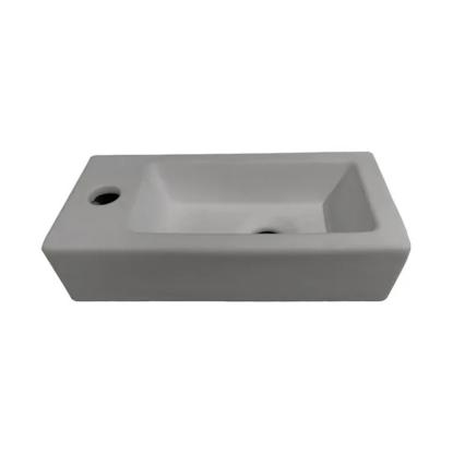 Best Design Farnetta håndvask, venstre, 37 x 18 cm, mat grå