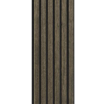 I-Wood Medio+ Original akustikpanel, sort olieret, sort filt og sort kerne, egefiner, 17 x 300 x 2400 mm