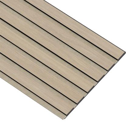 I-Wood Basic Original akustikpanel, hvid olieret, beige filt og sort kerne, egefiner, 17 x 300 mm 