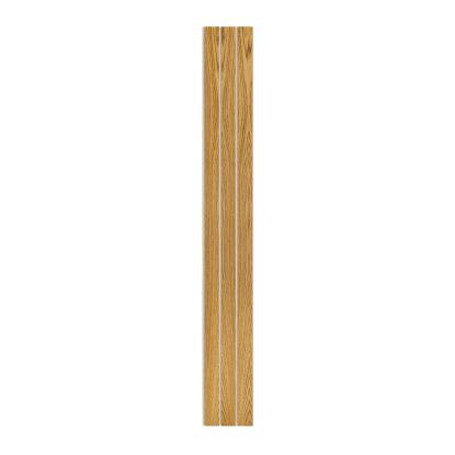 I-Wood Medio+ 3-lamel akustikpanel, brun olieret, beige filt og lys kerne, egefiner, 16 x 300 mm
