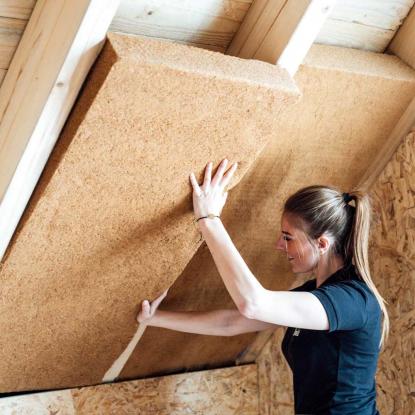 Naturheld Flex træfiberisolering i batts, 45 x 565 x 1120 mm