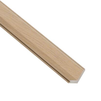 I-Wood UniPanel indvendigt hjørne, hvid olieret, lys kerne, egefiner, 16 x 55 x 2780 mm