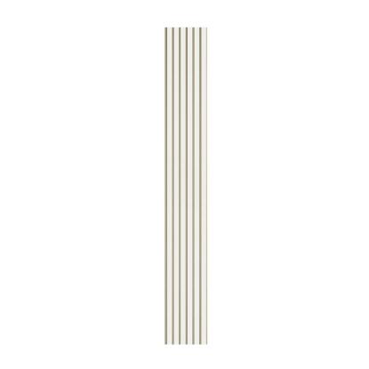 I-Wood Medio+ Original akustikpanel, hvidmalet, beige filt og lys kerne, folie, 16 x 300 mm