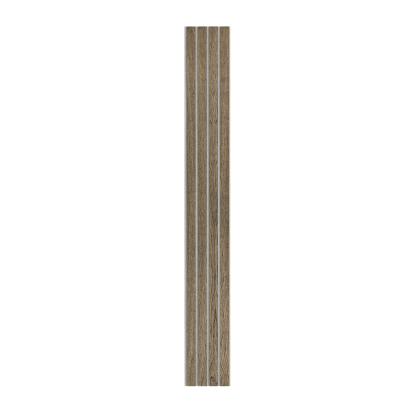 I-Wood Basic 4-lamel akustikpanel, sort olieret, grå filt og lys kerne, egefiner, 16 x 300 mm 