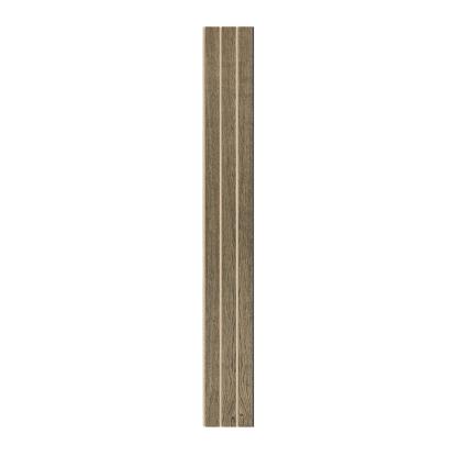 I-Wood Medio+ 3-lamel akustikpanel, sort olieret, beige filt og sort kerne, egefiner, 17 x 300 mm