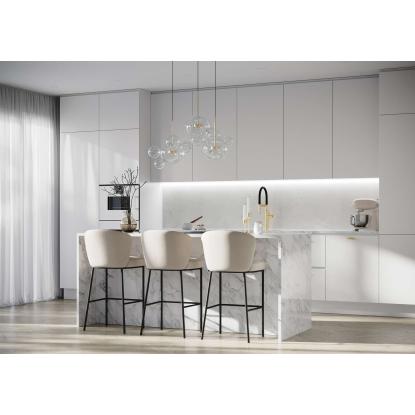 Fibo Kitchen Board vægplade, 10 x 600 x 580 mm, white marble silk - 2 stk.