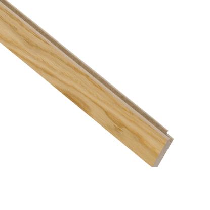 I-Wood UniPanel afslutningsliste, klar olieret, lys kerne, egefiner, 16 x 55 x 2780 mm