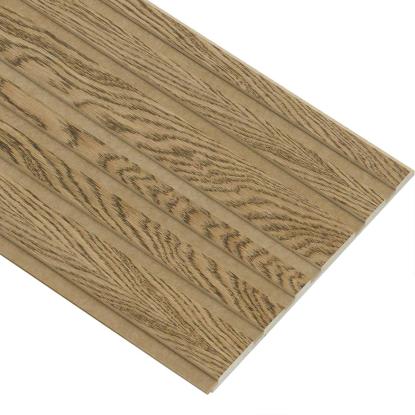 I-Wood Medio+ Mixed akustikpanel, mørkebrun olieret, brun filt og lys kerne, egefiner, 16 x 300 mm